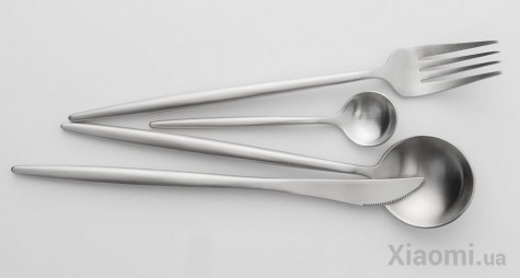 Набор столовых приборов Xiaomi Maison Maxx Stainless Steel Modern Flatware Set Silver
